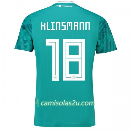 Camisolas de Futebol Alemanha Klinsmann 18 Equipamento Alternativa Copa do Mundo 2018 Manga Curta Camisolas de Futebol Alemanha Klinsmann 18 Equipamento Alternativa Copa do Mundo 2018 Manga Curta